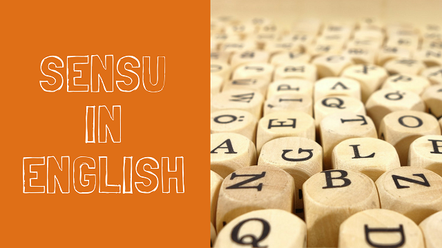 SENSU IN ENGLISH